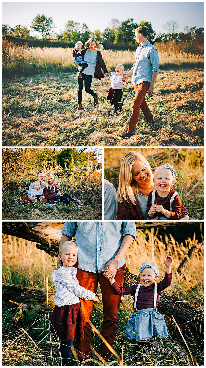 Familien Foto Herbst