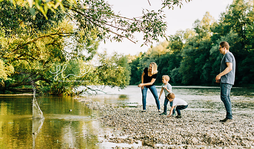 Familienfotoshooting Isar